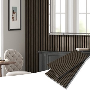 2 pcs 23.6 " x 47.2" Sound-Absorbing And Soundproof Panels, With Density Board Wrapped In Wood Veneer - 1 of 4