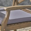 Pines 7pc Acacia Oval Wood Dining Set - Gray/Dark Gray - Christopher Knight Home - 4 of 4