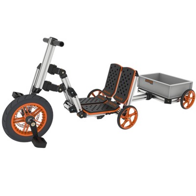 Folding Trikes with Large Basket,Transformation Modes Kids Balance Bike Adjustable Seat,Steel Stand Scooter Gifts for 1 to 6 Years (Non Electric)