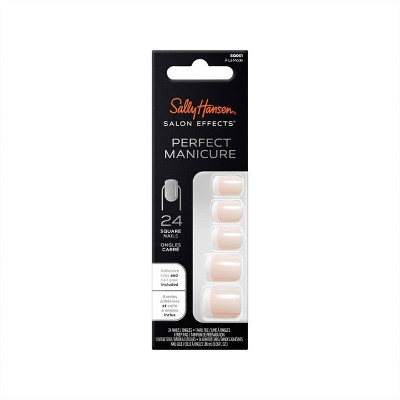 Sally Hansen Salon Effects Perfect Manicure Press-On Nails Kit - Square - À La Mode - 24ct