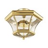 Livex Lighting Monterey 3 - Light Flush Mount in  Polished Brass - 4 of 4