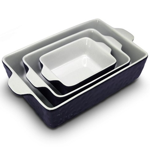 Bakeware Set, Ceramic Baking Dish, Rectangular Baking Pans Set