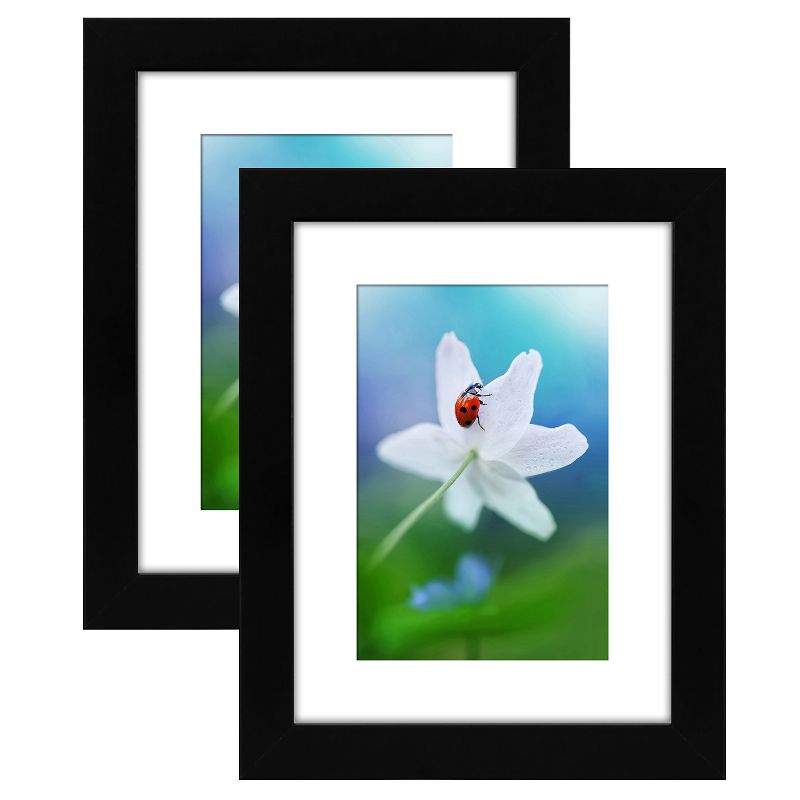 Americanflat Picture Frame with tempered shatter-resistant glass - Available in a variety of sizes and styles, 1 of 8
