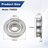 Unique Bargains Chrome Steel Durable Multipurpose Use Flanged Ball Bearing - 3 of 4