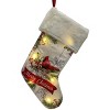 Season's Designs 19" Red Cardinal on Tree Branch Christmas Stocking with LED Lights Battery Operated, Multicolored Indoor Decor, Requires 2 AA - 3 of 4