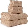 Noble House Ultra Soft 100% Cotton Extra Heavy & Absorbent Hotel & Spa Feel 6pc Bath Towel Set Bathroom 2 Bath Towels 2 Hand Towels 2 Washcloths - 2 of 4