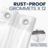 Aoibox Waterproof Clear PEVA Shower Curtain Liner with Magnets, Lightweight Plastic Bathroom Liner for Dry and Clean Floor - 2 of 4