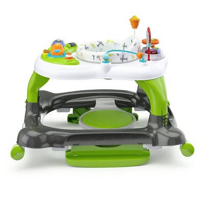 Green Foldable Activity Walker with Padded Seat and Sound Effects