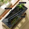 Small Aquarium Set with Water Pump AND Light, Transparent Desktop Aquarium Complete Set with Ecological Circulation System - 3 of 4