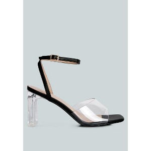 Twinkle Clear Block Heel Sandal Women - 1 of 4
