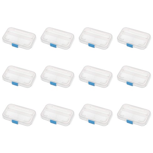 Sterilite Small Divided Box, Stackable Plastic Small Storage