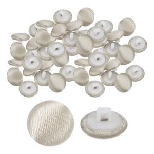 Unique Bargains Bridal Wedding Dress Suit DIY Satin Shiny Sewing Buttons 50 Pcs - 1 of 4