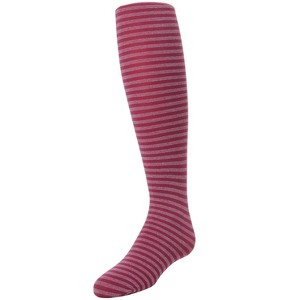 Memoi Rows on Rows Girls Striped Tights - 1 of 2
