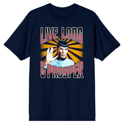 Men's Spock Live Long And Prosper Specialty Super Vintage Print