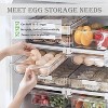 LunaLulinlk Large Capacity Egg Holder Tray, Refrigerator Organizer Bins, Clear Plastic Container Drawer for Egg - 4 of 4