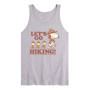 Men's - Peanuts - Lets Go Hiking Graphic Tank Top - 1 of 3