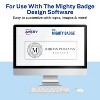 The Mighty Badge by Avery Printable Insert Sheets, 1" x 3" ID Badges, 100 Clear Inserts (5 Sheets) for Inkjet Printers (71209) - 2 of 4