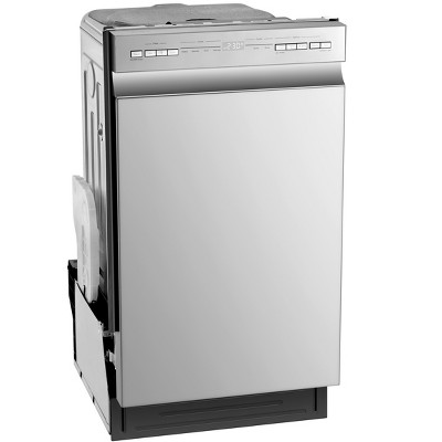 Midea Stainless Steel 18" Built-in Dishwasher with 8 Place Settings