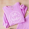Simply Sage Market Women's Lightweight Garment Dyed Graphic Sweatshirt Hello Winter Circle - 3 of 4