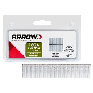 Arrow 18 Gauge Brad Nails, 5/8Inches, 1000ct - 1 of 1