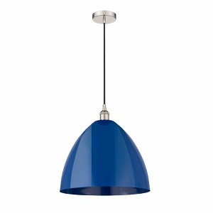 Plymouth Dome - 1 Light Cord Hung Mini Pendant In Industrial Style-18.75 Inches Tall and 16 Inches Wide - 1 of 1