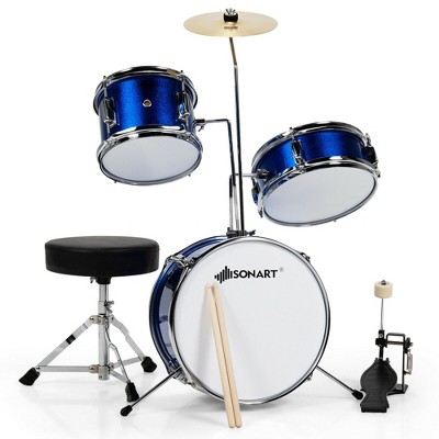 Marching Drum Set for Kids 8 Inch Drum with an Adjustable Strap and 2 Wooden Dr 