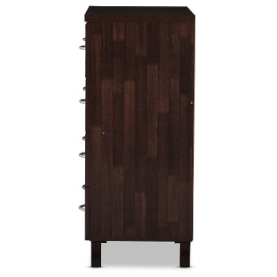 Maison Oak Brown Modern Chic 4-Drawer Storage Chest