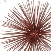 HomeRoots 10" Red Iron Decorative Spiky Sphere Tabletop Sculpture - 4 of 4
