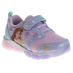 Disney The Little Mermaid Girls' Hook and Loop Light Up Fashion Sneakers. (Toddler/Little Kids) - 1 of 4