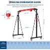 Portable Adjustable Gantry Crane, 12 Workstations, 2 Tons to 4,400 Pounds, Suitable for Use in Factories, Warehouses and Construction Sites. - 2 of 4