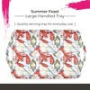 Pimpernel Summer Feast Collection Large Handled Tray, Serving Tray for Lunch, Coffee, or Breakfast, Made of Melamine, Measures 18.9 in x 11.6 in - 2 of 4