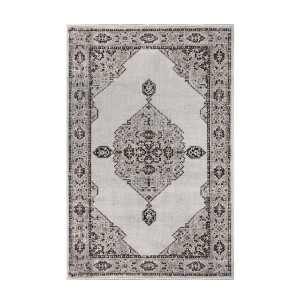 Modern Farmhouse Geometric Medallion Indoor Runner or Area Rug by Blue Nile Mills - 1 of 4