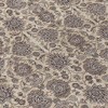 Ivory Taupe And Beige Floral Washable Indoor Outdoor Area Rug - 3 of 4