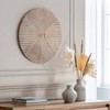 Brewster 20" Robia Gray Wood Wall Art: Contemporary Carved Abstract Decor, Dry Dust Clean, 20x1" - 3 of 4