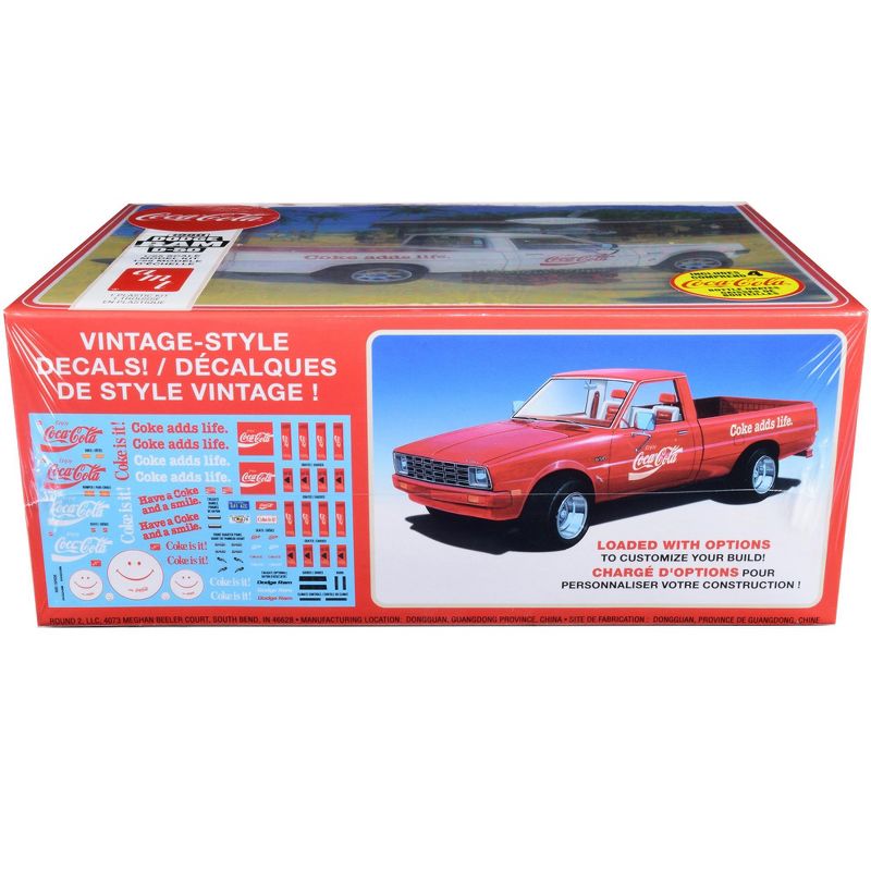 Skill 3 Model Kit 1980 Dodge Ram D-50 Pickup Truck "Coca-Cola" Four Bottle Crates 1/25 Scale Model by AMT, 2 of 5