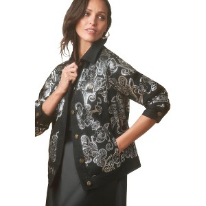 Jessica London Classic Cotton Denim Jacket - 1 of 4