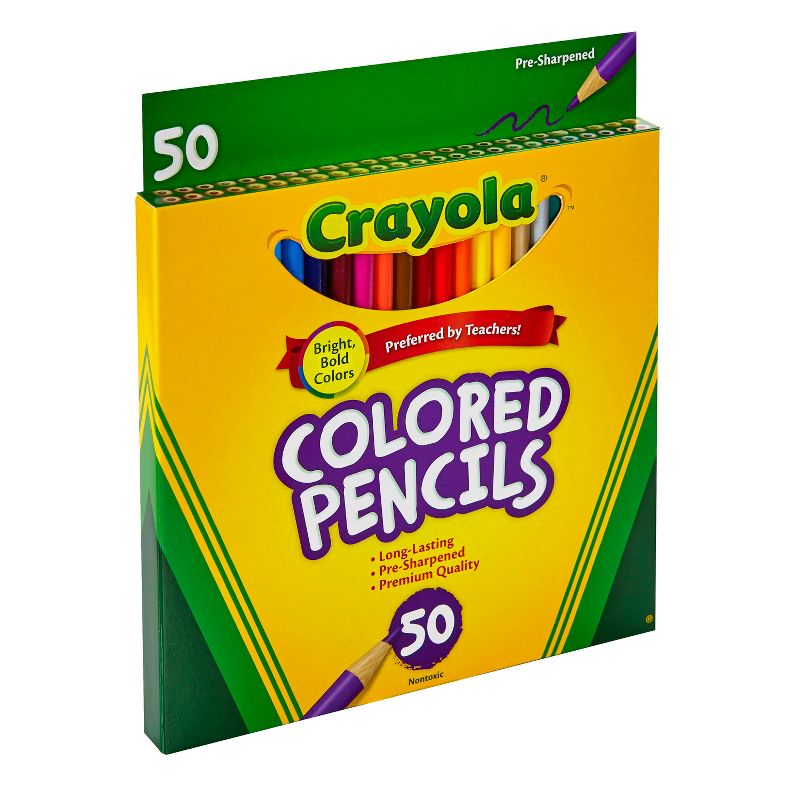 Crayola 50ct Colored Pencils Assorted Colors, 3 of 7