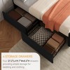 Bed Frame with Adjustable Headboard and 4 Storage Drawers, Upholstered Platform Bed Frame, No Box Spring Needed, Noise Free, Easy Assembly - 4 of 4