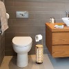 VYNXARIA Freestanding Toilet Paper Holder with Storage,Handmade Woven Toilet Paper Roll Holder Stand,Rattan Sturdy Bathroom Decor Farmhouse,Brown - 2 of 4