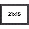 PosterPalooza | Distressed Brown Picture Frame - UV Acrylic, Backing Board, Hanging Hardware Included - 2 of 4