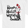 Men's - Dr. Seuss - Happy Halloween Skeleton Cat Short Sleeve Graphic T-Shirt - 2 of 4