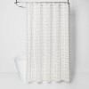 Shapes Shower Curtain White - Threshold™ - image 2 of 4