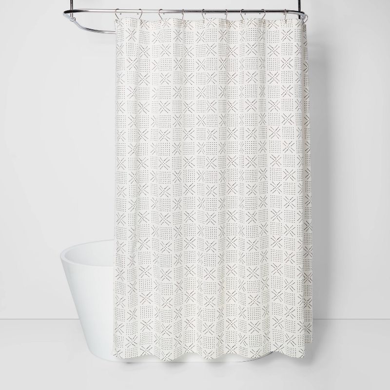 Shapes Shower Curtain White - Threshold&#8482;, 2 of 11
