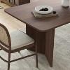 Spassway 67"L*33.5"W Oak Wood Dining Table with Double Pedestal Modern Kitchen Table with Solid Wood Legs for Seats 6 - 3 of 4