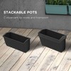Okak Wall Planter 3-Tier with 6 Pots Self Draining, Easy Mount Indoor Outdoor Hanging Garden for Vegetables, Flowers, Herbs - 3 of 4