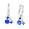 Disney Minnie Mouse Silver Plated Hoop Latch Back Birthstone Earrings - 4 of 4