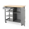 Westcliffe Contemporary Kitchen Cart with Wheels - Christopher Knight Home - 3 of 4