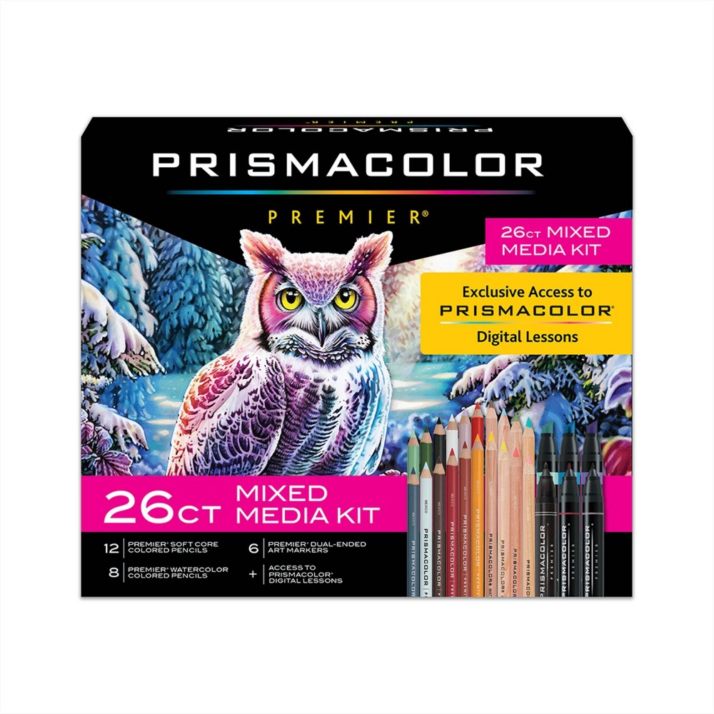 Prismacolor Premier Mixed Media 26ct Set with Digital Step by Step Instructions