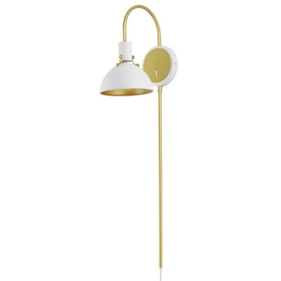 Maxim Lighting Dawn 1 - Light Wall Light in  White/Satin Brass
