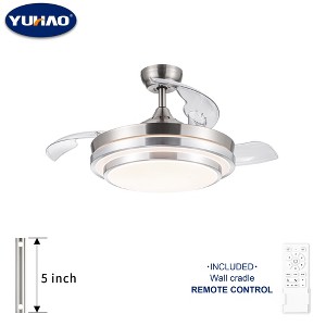 YUHAO 42 in. Indoor Modern Contemporary 6-speed Ceiling Fan with Light and Remote Control - 1 of 4